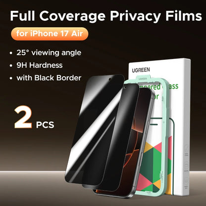UGREEN 2PCS Privacy Screen Protector For iPhone 17, 16, 15