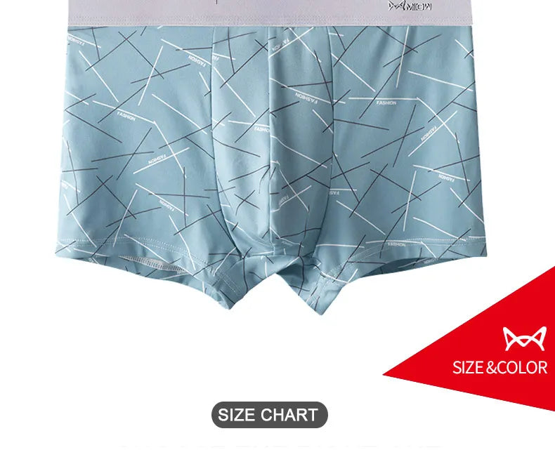 MiiOW 6Pcs Graphene Antibacterial Men's Underwear Boxershorts - ShopHub