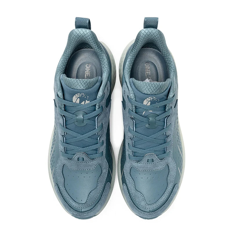 ONEMIX Black Leather Training Running Shoes