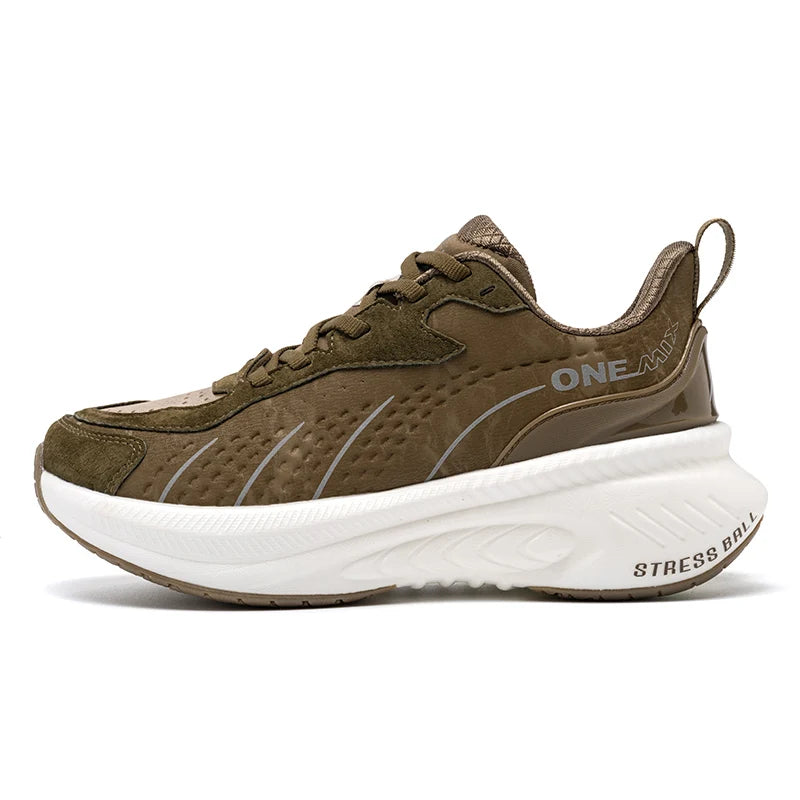 ONEMIX Black Leather Training Running Shoes