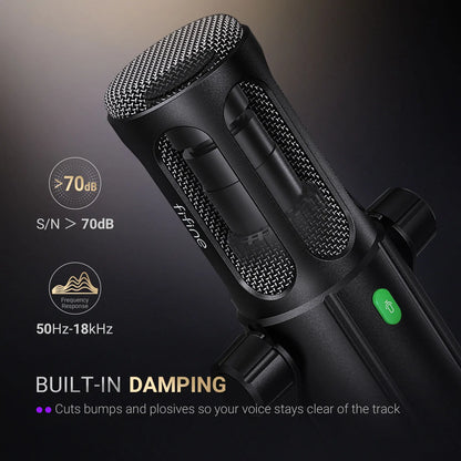 Elevate Your Sound Quality with the USB XLR Dynamic Podcast Microphone