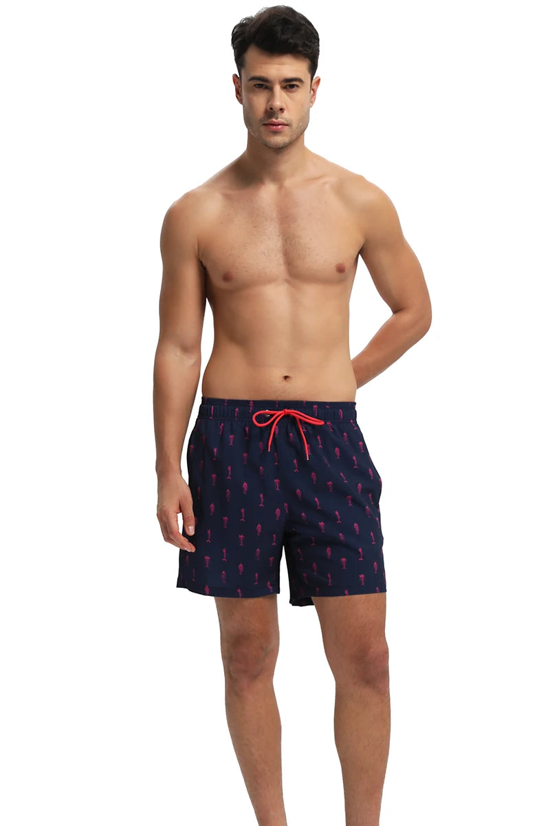 Men's breathable summer boardshorts with mesh liner and pockets, ShopHub NZ quick-dry gym and swim shorts for men.
