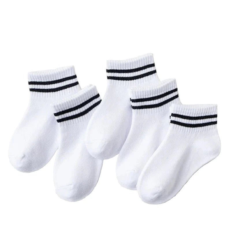 5 Pairs of Cotton Socks – For Boys & Girls (1–12 Years) Habicare