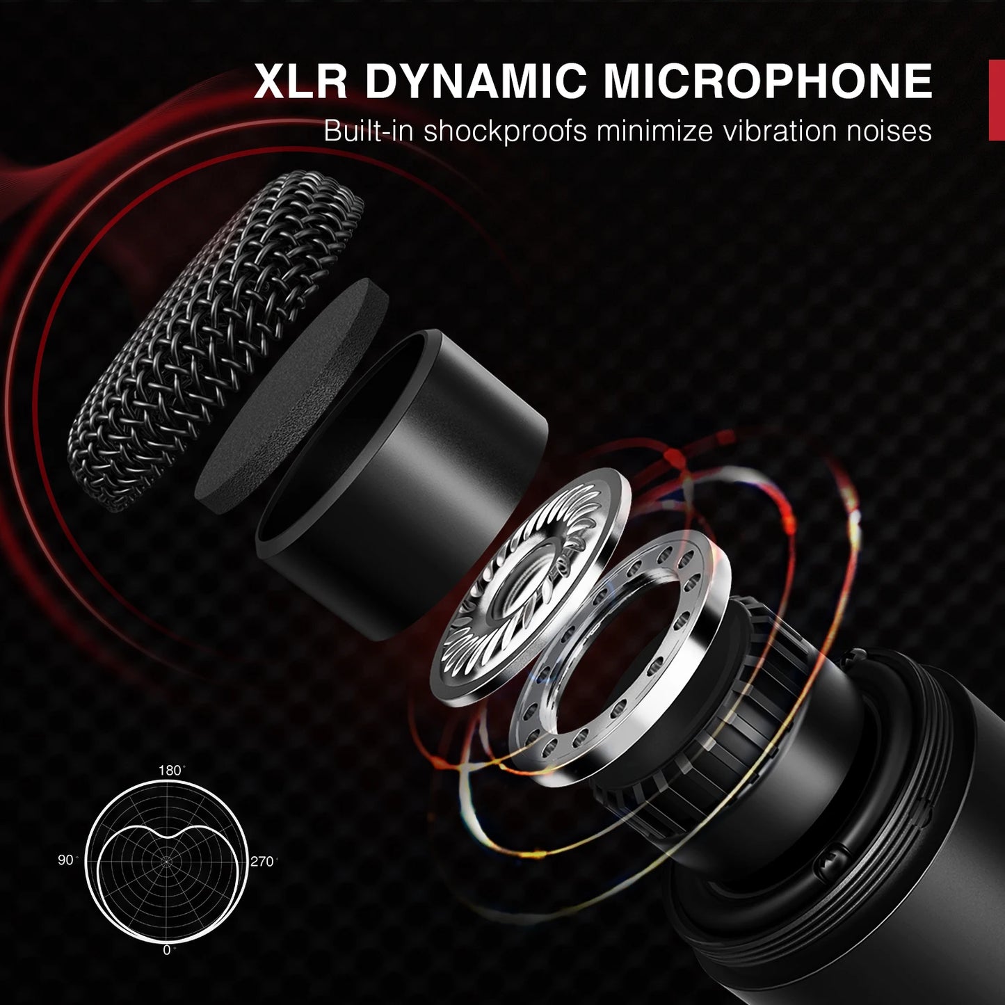FIFINE XLR Dynamic Microphone K669D