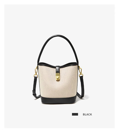 FOXER 2026 New Women's Handbag PVC Leather Lady Bucket Bag Fashion Shoulder Bag Light Luxury Best Gift for Wife,Lover