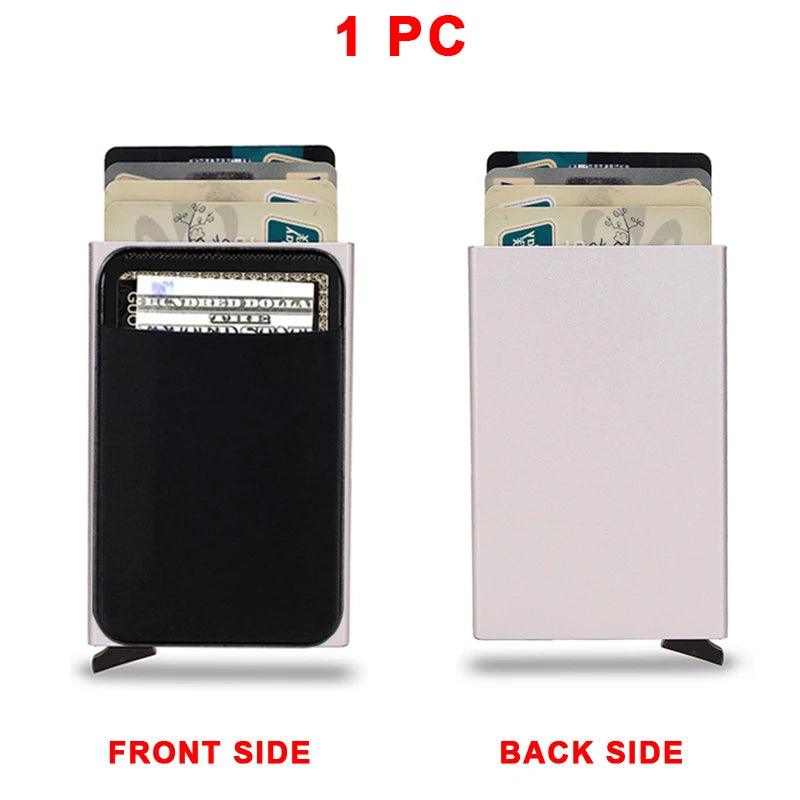 Multi Bank Credit Card Holder Men's Wallet RFID Business Anti-theft Slim Thin Wallet Men Money Card Bag Male Purses Walet Fo Men