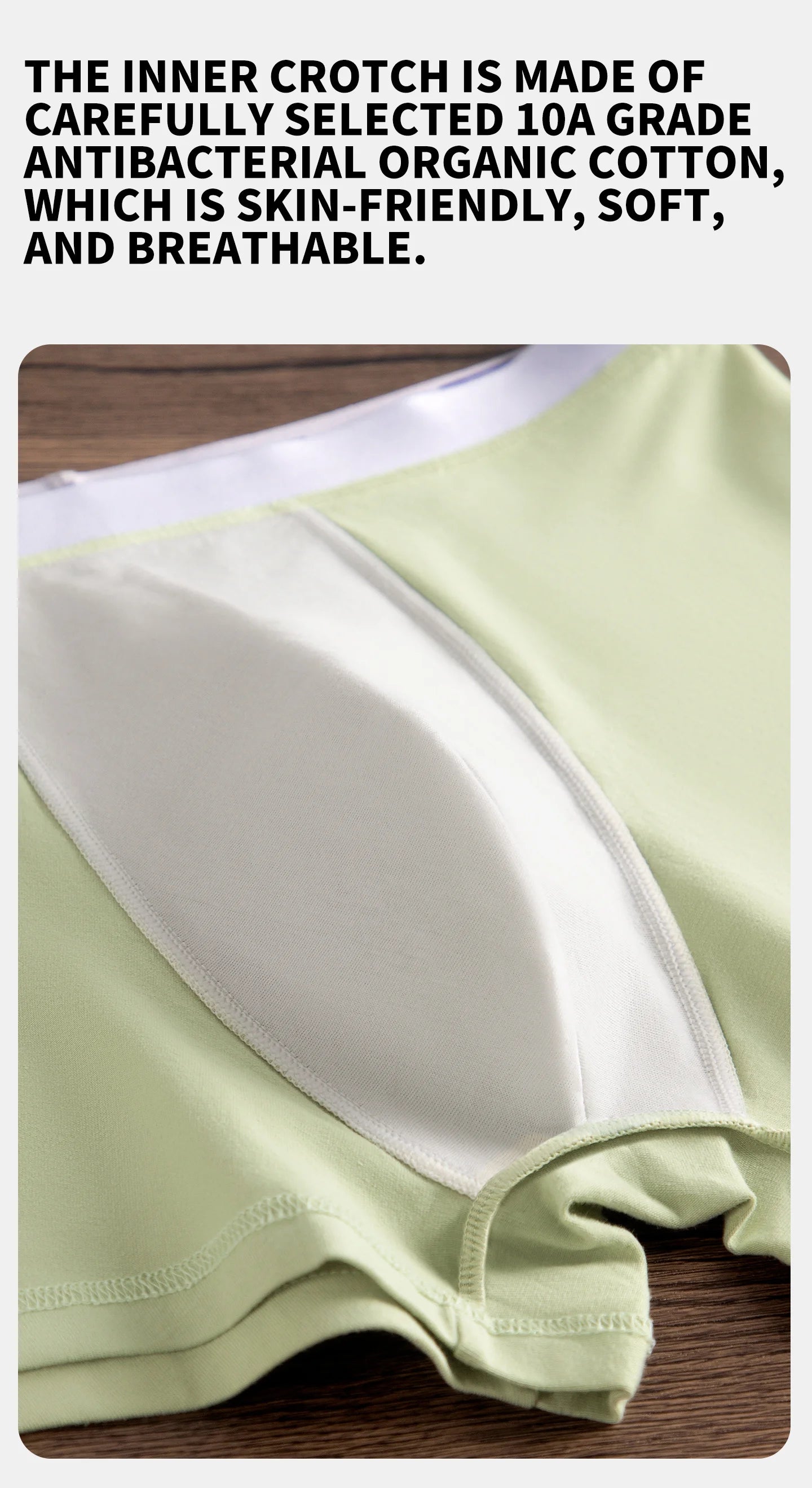 MiiOW Cotton Men's Underwear - 3Pcs Antibacterial Soft Silky Breathable Boxershorts - ShopHub