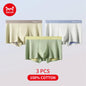 MiiOW Men's Antibacterial Boxers - 3Pcs Silky Summer Cotton Underwear - ShopHub