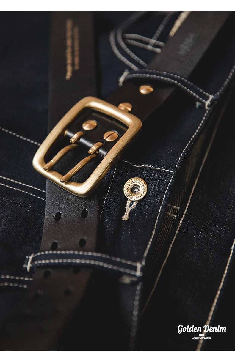 Maden Vintage 15oz Embroidered Denim Jeans