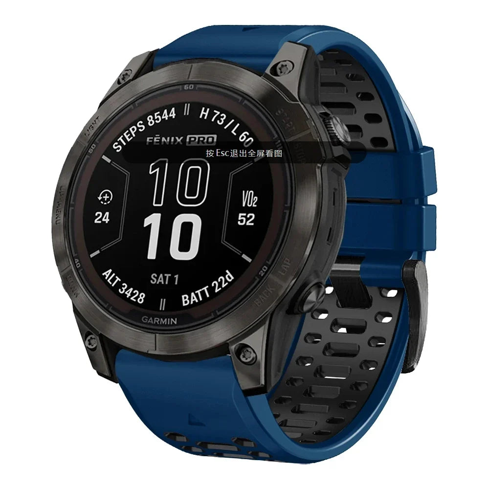 Quick Fit Silicone Strap for the Garmin Fenix 8 (51mm)(available in 12 colours) Habicare