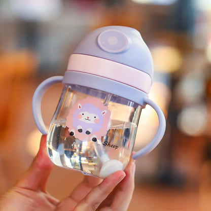 MAMIJOY BY01 Kids Water Sippy Cup – 350ml Leakproof Bottle with Straw