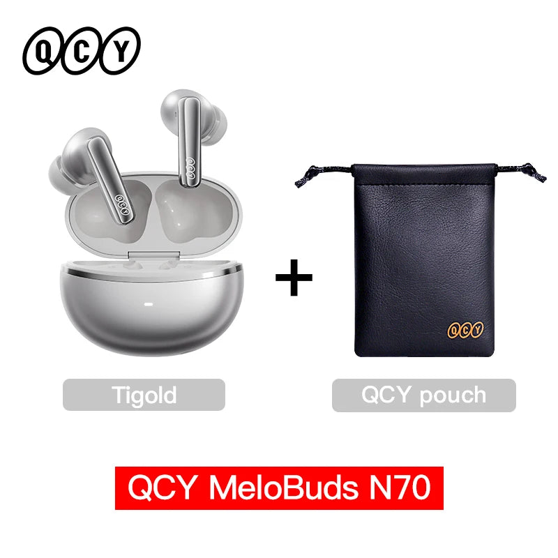 QCY HT18 Wireless Earbuds Bluetooth 6.0 with Hi-Res LDAC, Adaptive ANC, Dual-Driver Design, and In-Ear Detection - ShopHub