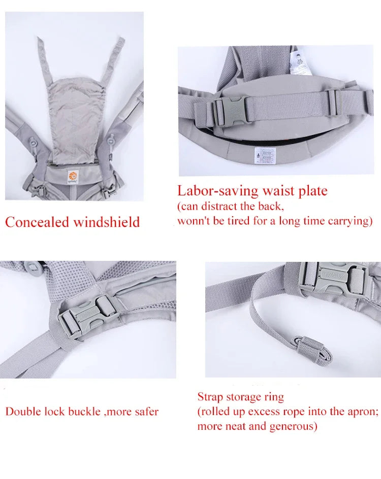 Omni Baby Carrier Ergonomic Kangaroo Infant Kid Sling Back Front Facing Backpack Wrap Newborn Bag Suspenders 360