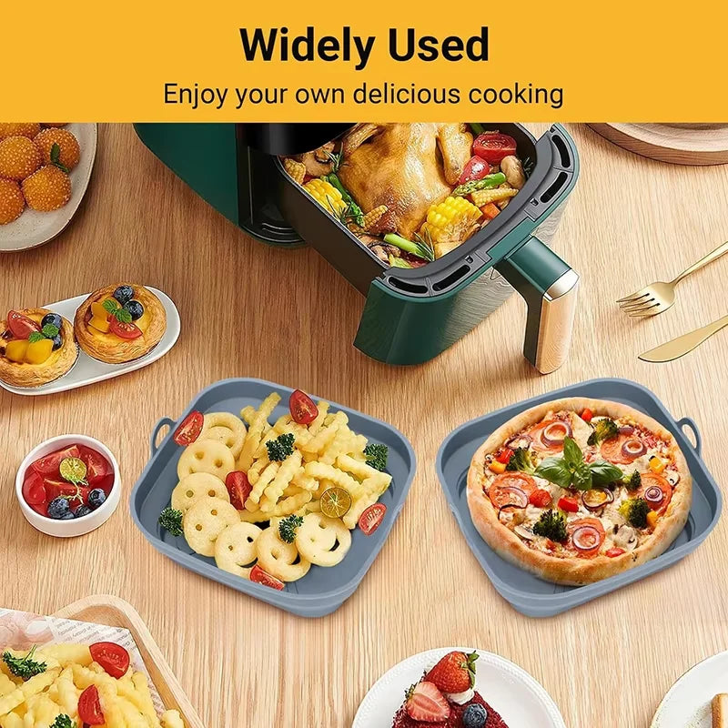 Air Fryer Molds for COSORI 5,5L 6,4L, Cecotec 5,5L 6L, Ninja 180 Square Reusable 20-23cm