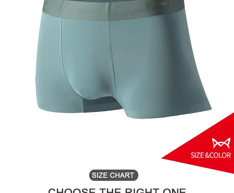 MiiOW Modal Men Underwear Boxers - 3Pcs Graphene Antibacterial Boxer Briefs - ShopHub