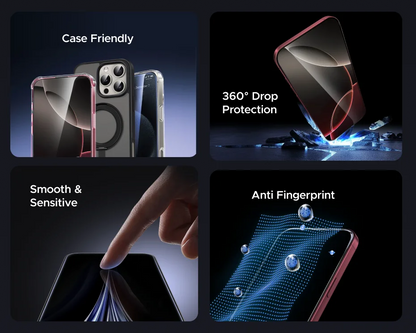 UGREEN Magnetic Case & Glass Screen Protector Bundle for iPhone 18, 17, 16, 15, 14 & 13 Pro Max