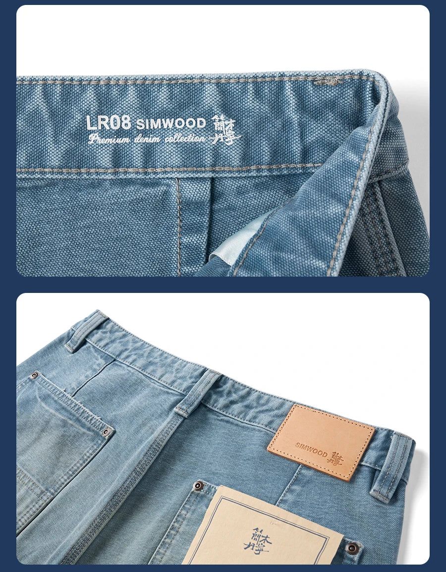 SIMWOOD High Standard Loose Relax 12oz Denim Jeans