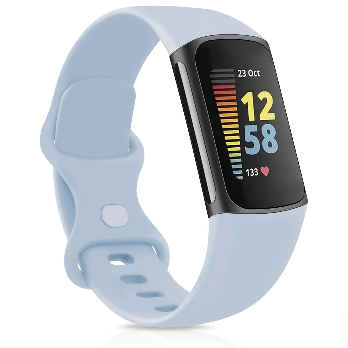 Silicone Sport Strap for the Fitbit Charge 5 Series (25 colours available) Habicare