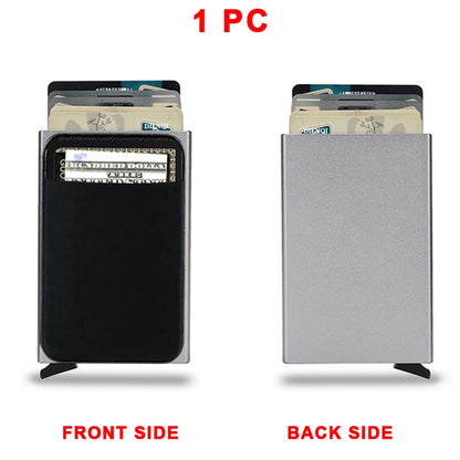 Multi Bank Credit Card Holder Men's Wallet RFID Business Anti-theft Slim Thin Wallet Men Money Card Bag Male Purses Walet Fo Men