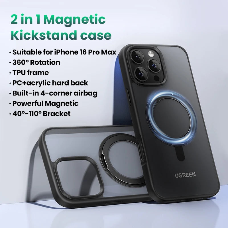 UGREEN 360° Magnetic Stand for iPhone 17, 16, 15 Pro Max
