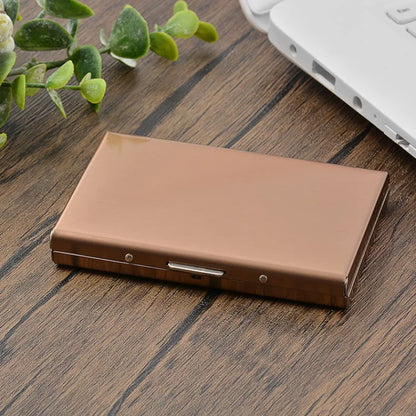 Rfid Business Credit Card Holder Men Women Minimalist Wallet Aluminium Bank Cardholder Case with Money Clip Designer Porte Carte