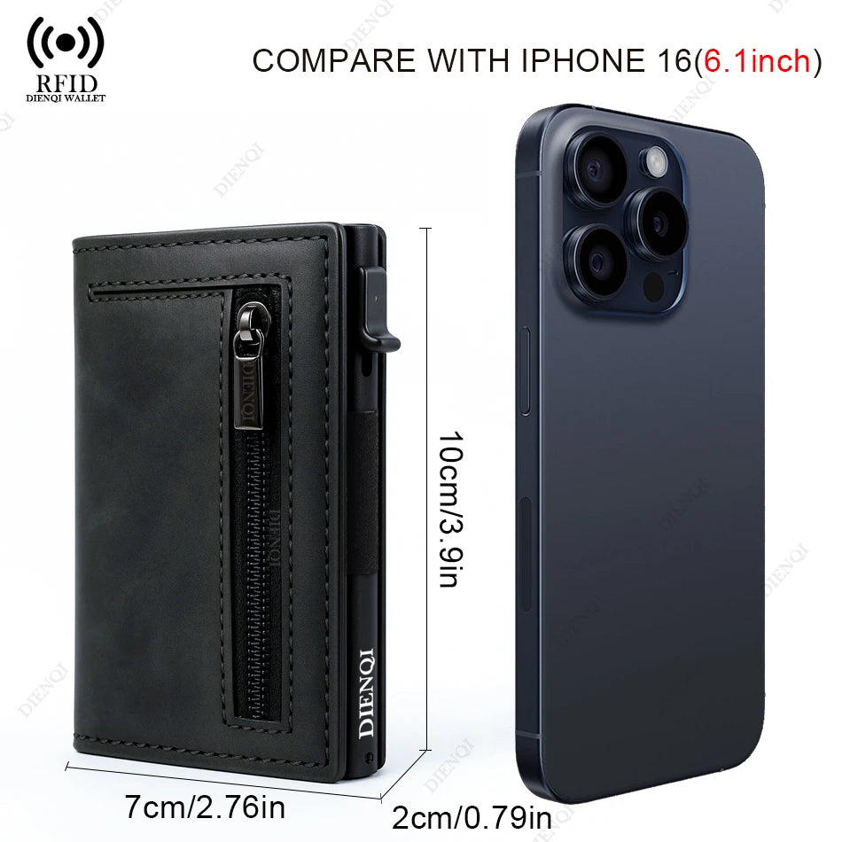 DIENQI Anti-RFID Card Holder Wallet