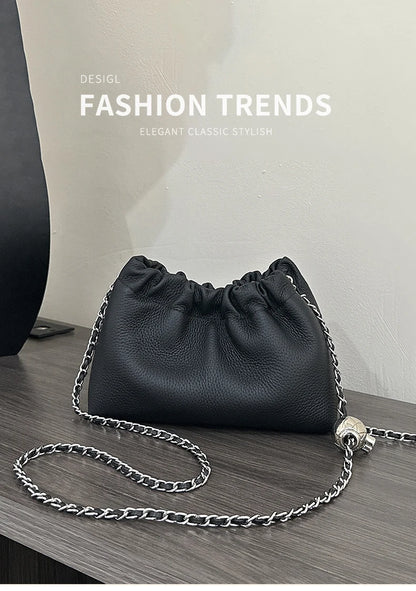 FOXER Brand 2026 New Chic Small Crossbody Bag for Women Genuine Leather Fashion Mini Female Shoulder Bag Lady Chain Phone Purse
