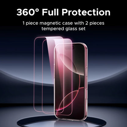UGREEN Magnetic Case & Glass Screen Protector Bundle for iPhone 18, 17, 16, 15, 14 & 13 Pro Max