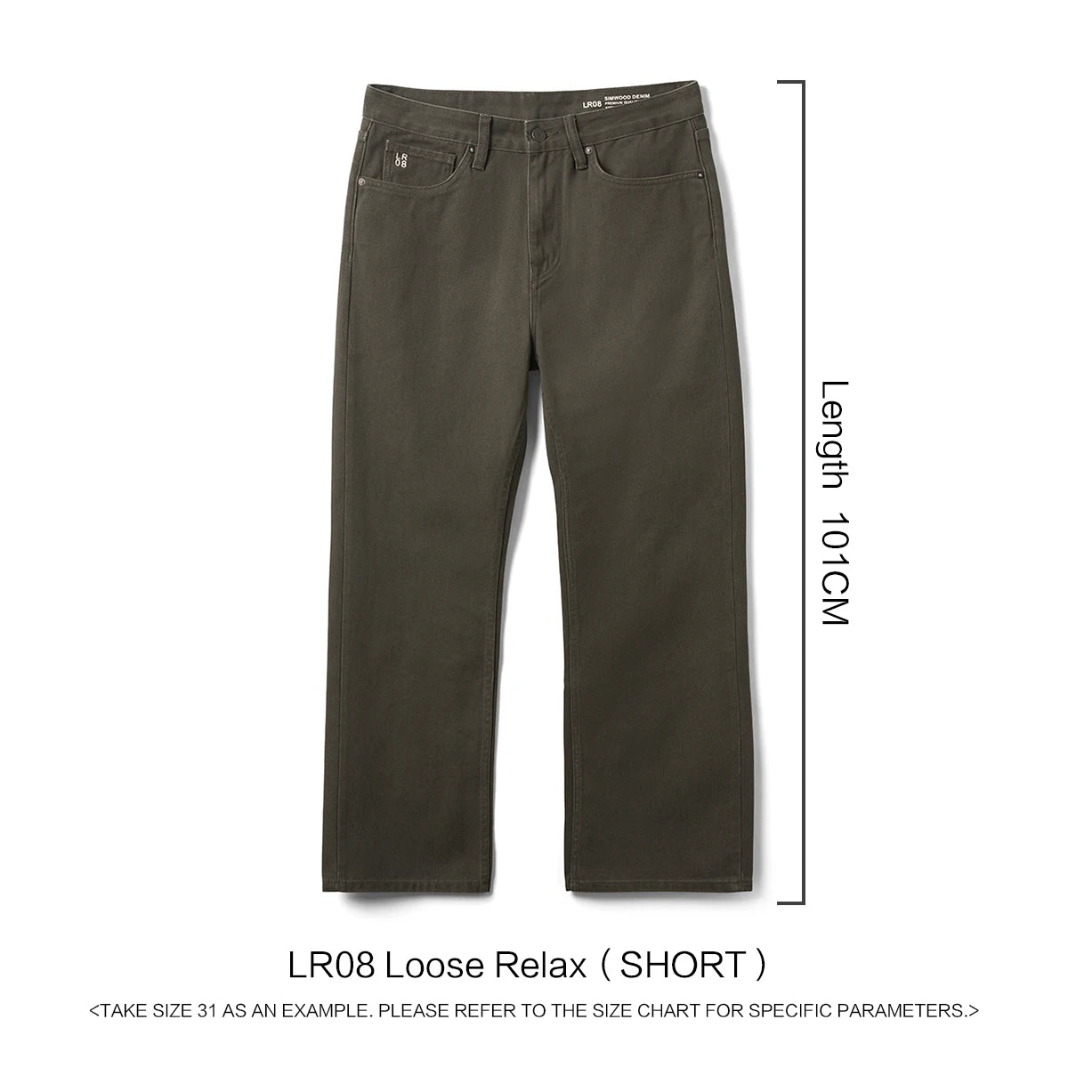 SIMWOOD 2026 Spring New Loose Relax 11.3oz Washed Vintage Jeans Men Plus Size Denim Trousers