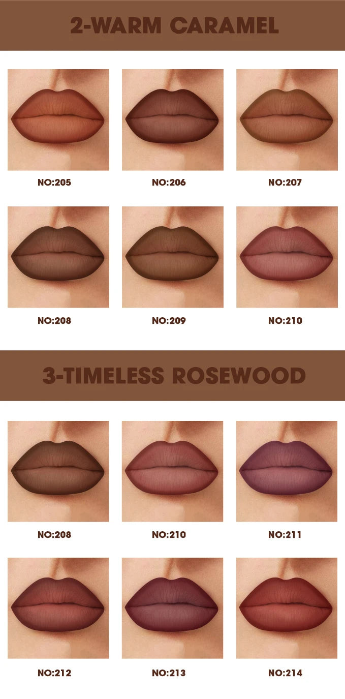 6 PCS/SET Ultra-Fine Wood Lip Liner Set