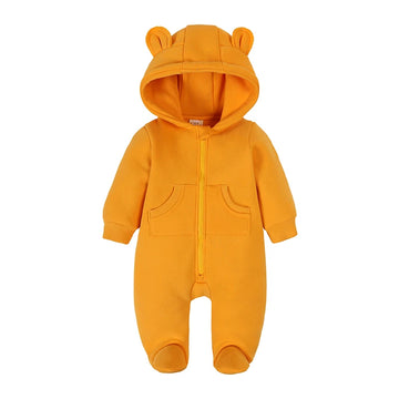 Kids Tales Little Bear Cotton-Blend Zip Baby Romper