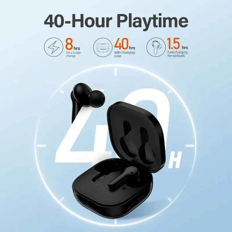QCY T13 True Wireless Earphones Bluetooth 5.1 TWS Earphone 4 Mic ENC HD Call Headset Touch Control Hifi Earbuds 40H Standby