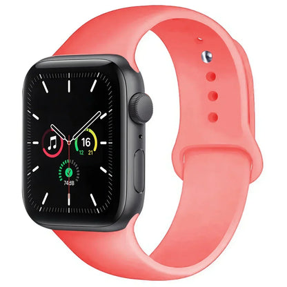 Silicone Replacement Strap for Apple Watch Series (38mm - 42mm) (available in 45 colours) Habicare
