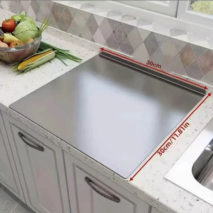 Large Foldable Stainless Steel Cutting Board - ShopHub