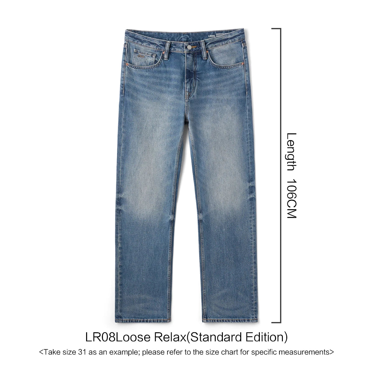 SIMWOOD Loose Relax 13.5oz Heavyweight Washed Vintage Jeans