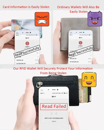 Carbon Fiber Rfid Credit Card Holder Men Wallets Storage Money Bag Hand Purse Small Mini Slim Wallets Carteira Masculina