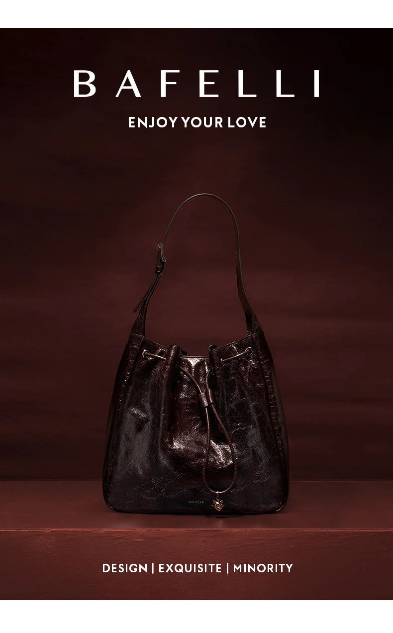 BAFELLI Genuine Cow Leather Shoulder Bag