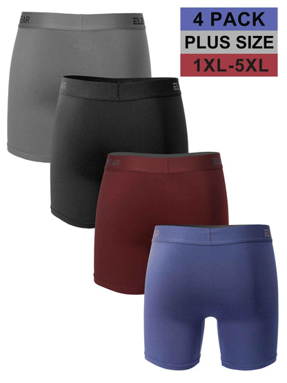 4 Pack Men Underwear With Opening Breathable Mens Boxershorts Men's Panties Underpants Plus Size 1XL-5XL Fashion Boxers Brief