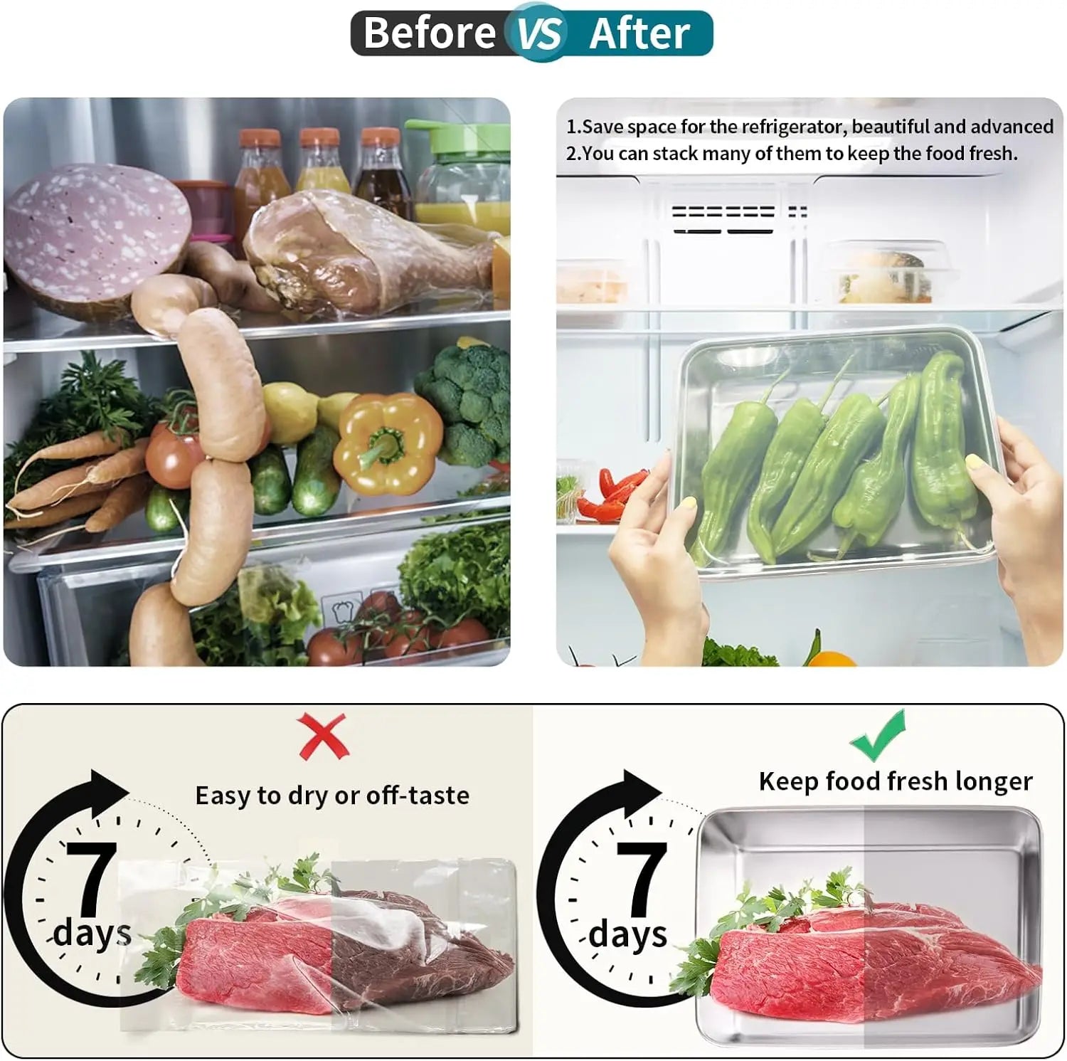 Stainless Steel Food Storage Container with Lid - ShopHub