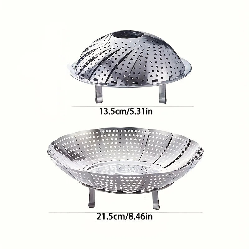 Foldable Stainless Steel Steamer - ShopHub