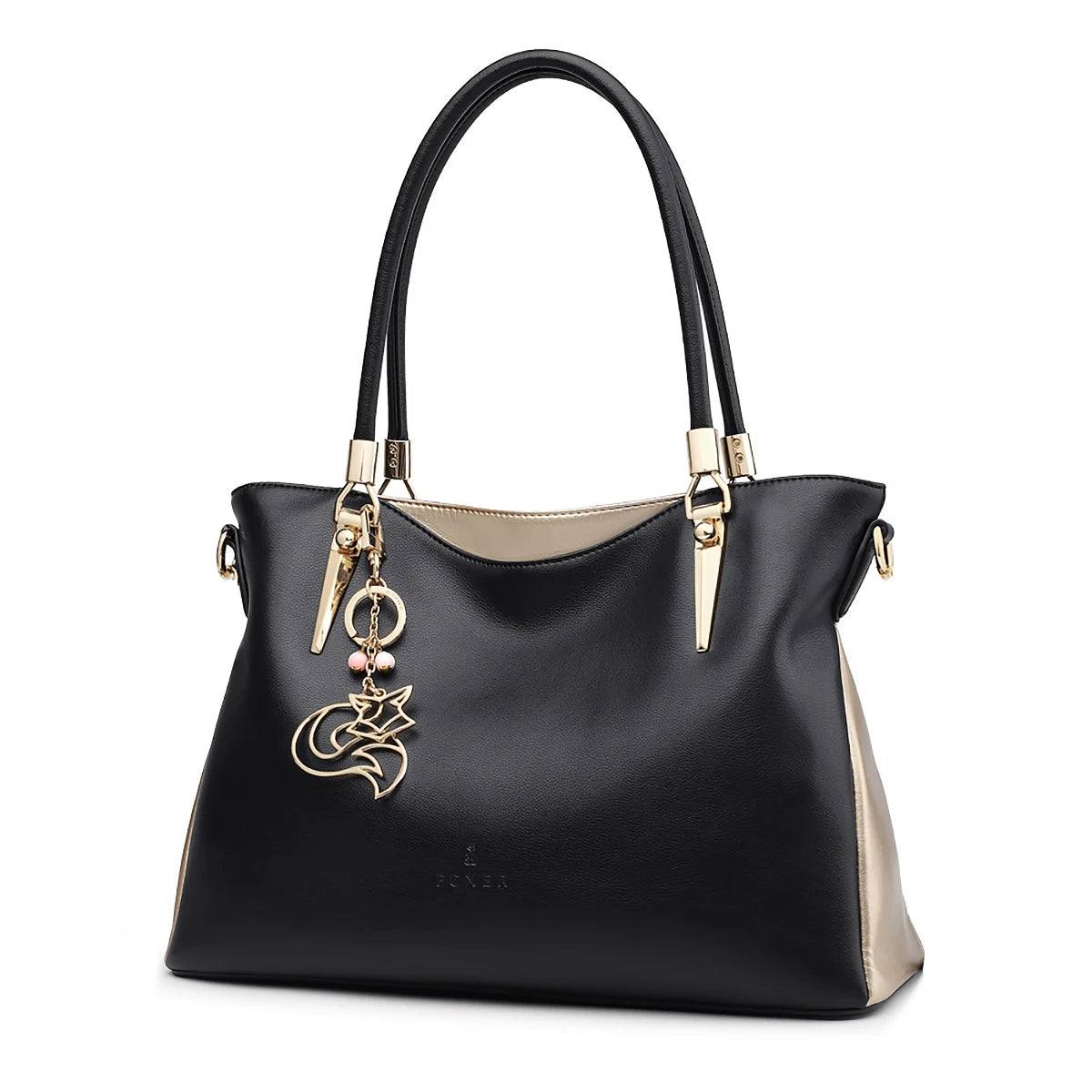 FOXER New Elegant Shoulder Bag for Women Luxury Designer Handbags Cowhide Leather Female Messenger Crossbody Bag Purse