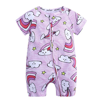 Kids Tales Sunshine Stories Cotton-Blend Printed Romper