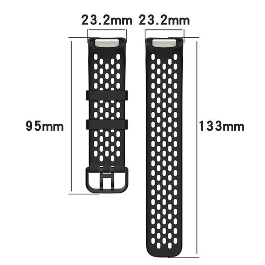 Silicone Strap for the Fitbit Charge 5/6 Series (12 colours available) Habicare
