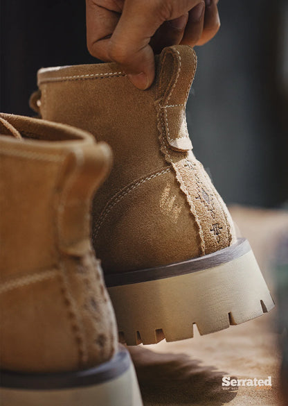 Maden Men's Cow Suede High-Top Boots
