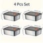 4pc Stainless Steel Food Storage Containers Set - ShopHub