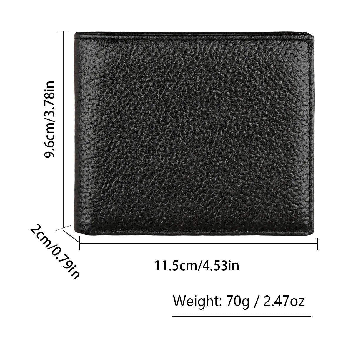 Premium Genuine Cow Leather Bifold Wallet