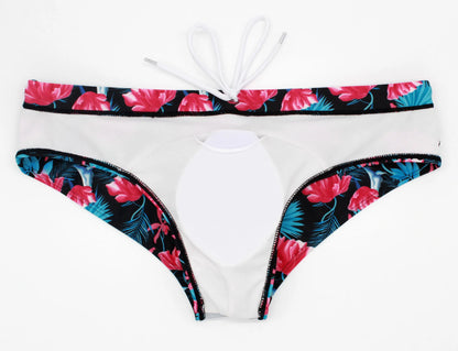 Men's navy swim briefs by DATIFER, stylish and comfortable men's swimwear, with a fitted design for swimming and beach activities.