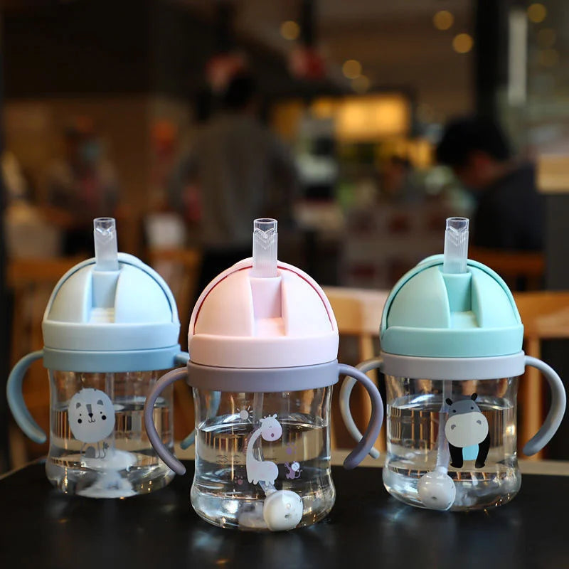 MAMIJOY BY01 Kids Water Sippy Cup – 350ml Leakproof Bottle with Straw