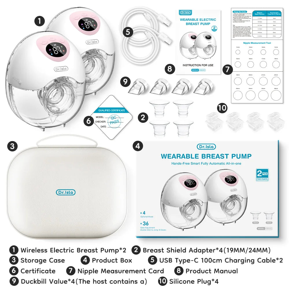 MAMIJOY 2Pcs Wearable Breast Pump