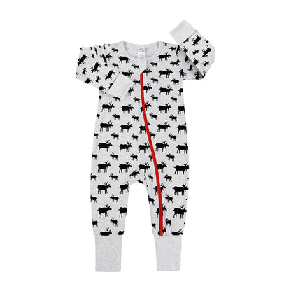 Kids Tales Little Daydream Cotton-Blend Double-Zip Romper